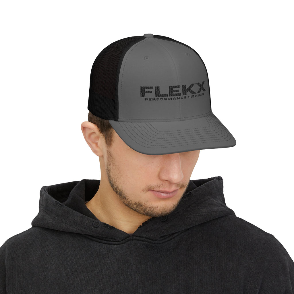 FLEKX Performance Fishing Snapback Trucker Cap